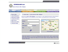 Tablet Screenshot of belgique.express-map.com